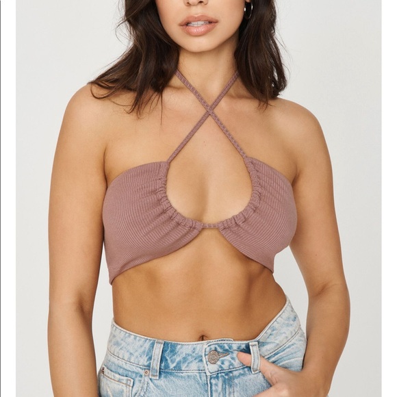 Garage Tops - GARAGE KEYHOLE HALTER MICRO CAMI